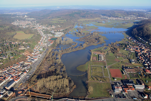 Hochwassergefahren- und Hochwasserrisikokarten im Saarland