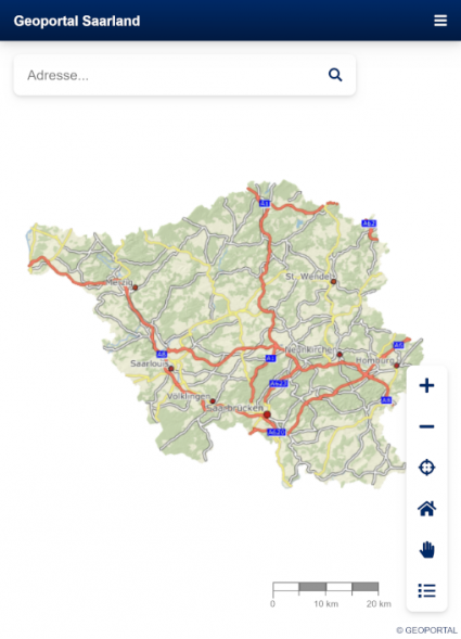 mobiler Client reduzierte Ansicht