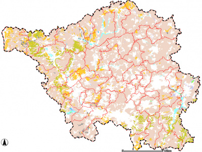 Karte der Standorttypisierung und des Biotopentwicklungspotenzials der Böden